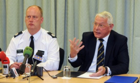 Assistant Chief Constable George Hamilton and State Pathologist for Northern Ireland, Prof Jack Crane