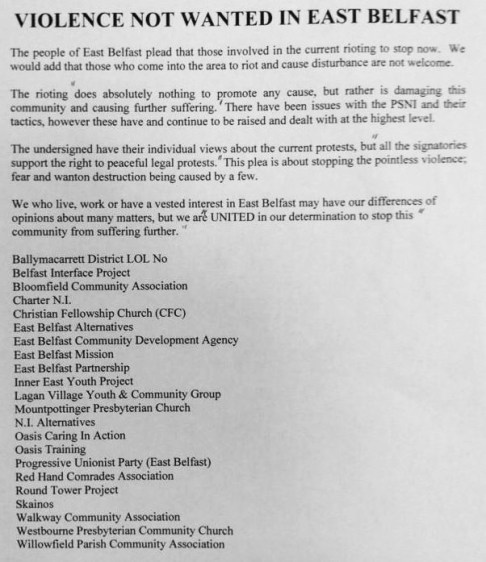 leaflet east belfast