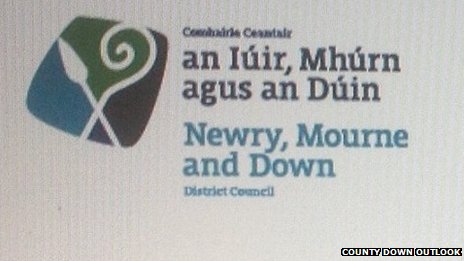 Così si presenterebbe il nuovo logo del District Council se la decisione del 'Irish First' verrà ratificata